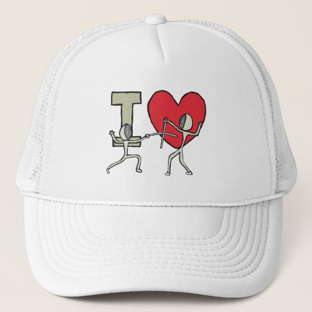 Boné Eu adoro esgrima (Frente)