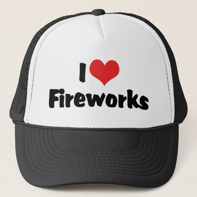 Boné Eu adoro fogos de artifício (Frente)