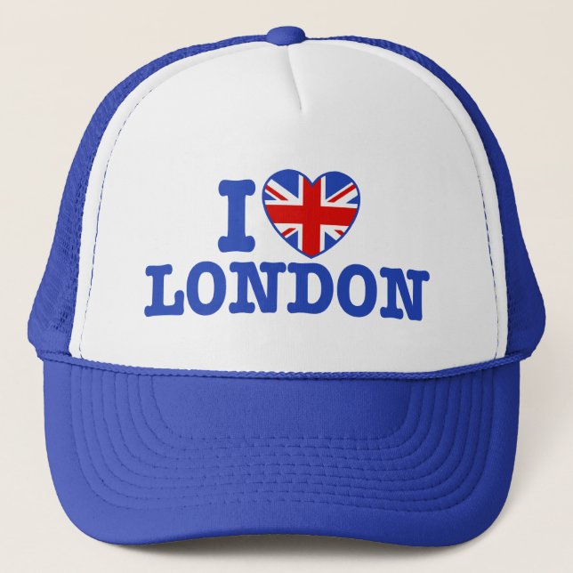 Boné Eu Adoro O Chapéu De Londres (Frente)