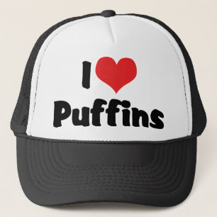 Boné Eu Adoro Puffins Cardíacos