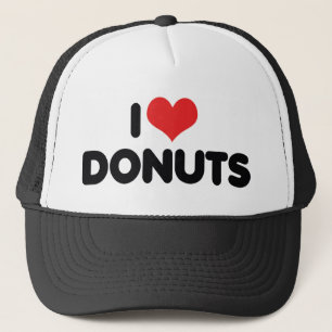 Boné Eu Adoro Rosquinhas Cardíacas - Rosquinha De Comi