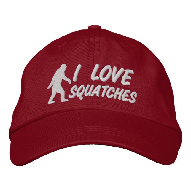 Boné Eu adoro Squatches (Frente)