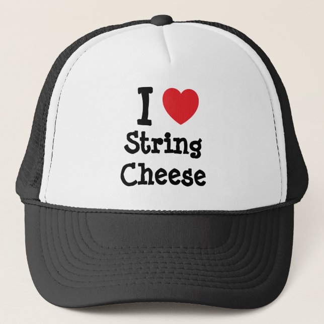 Boné Eu adoro String Cheese Heart Shirt (Frente)