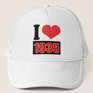 Boné Eu amo 1935 - chapéu