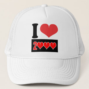 Boné Eu amo 2000 - chapéu