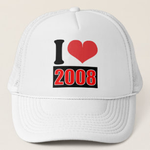 Boné Eu amo 2008 - chapéu