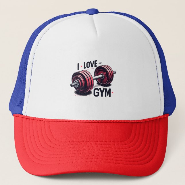 Boné Eu amo a academia (Frente)