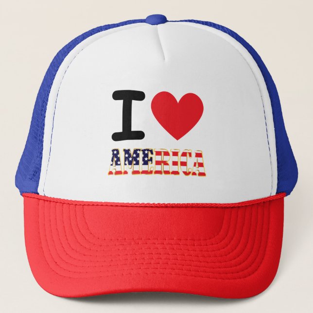 Boné Eu Amo a América (Frente)