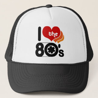 Boné Eu amo a anos 80