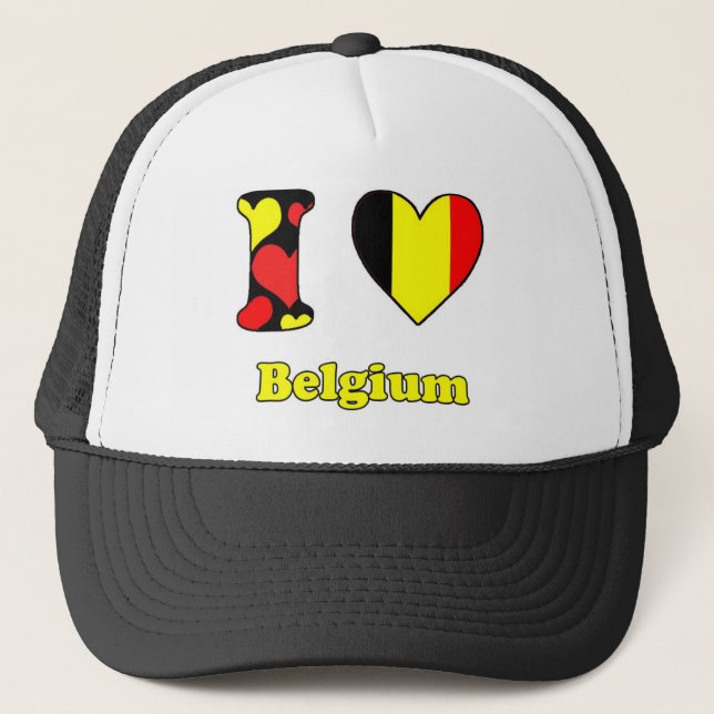 Boné Eu amo a Belgiun (Frente)