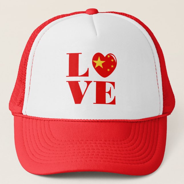 Boné Eu amo a China (Frente)
