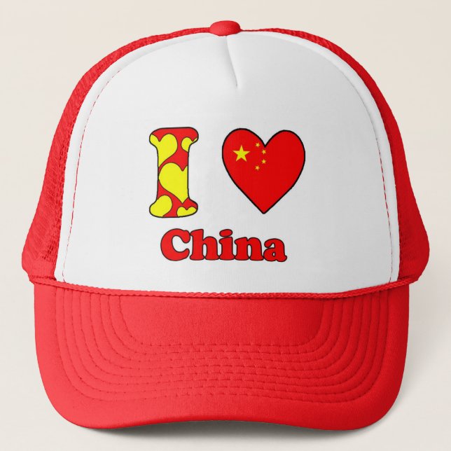 Boné Eu amo a China (Frente)