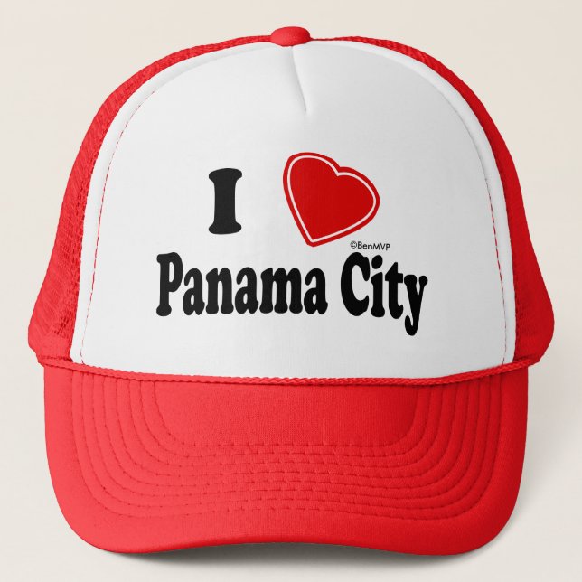 Boné Eu amo a Cidade do Panamá (Frente)