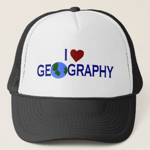 Boné Eu amo a geografia