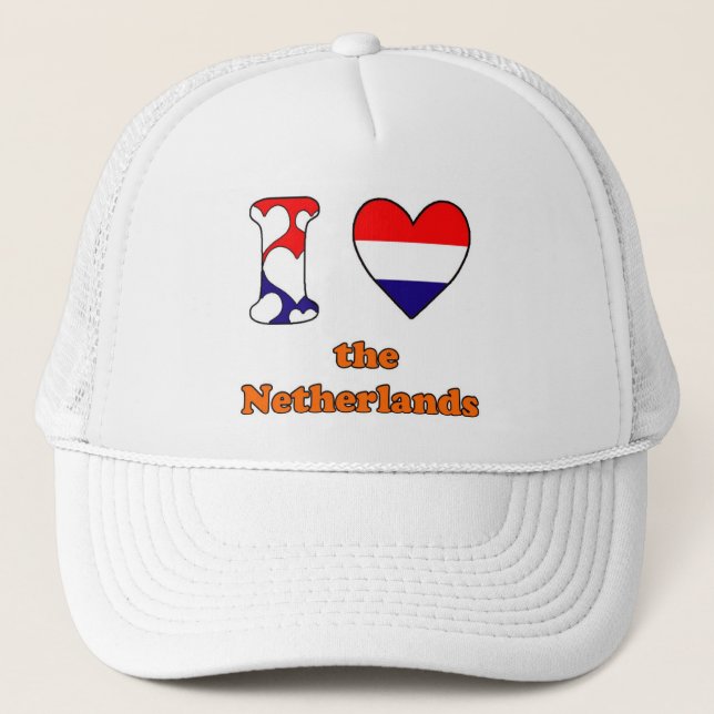 Boné Eu amo a Holanda (Frente)