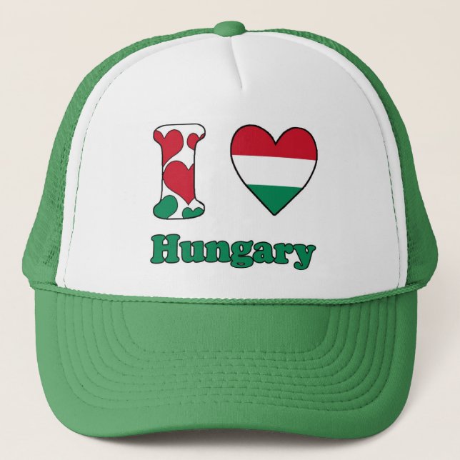 Boné Eu amo a Hungria (Frente)