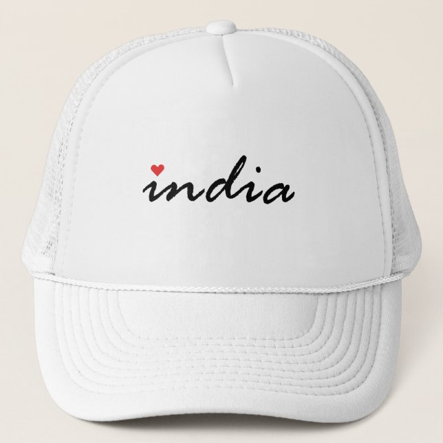 Boné Eu amo a Índia (Frente)