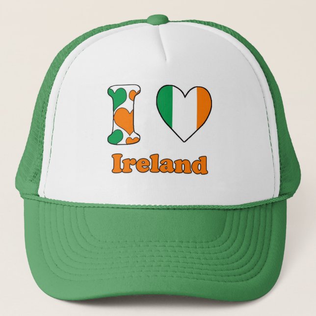 Boné Eu amo a Irlanda (Frente)