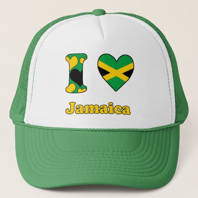 Boné Eu amo a Jamaica (Frente)