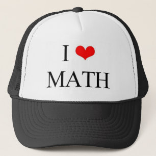 Boné Eu amo a matemática