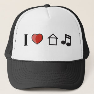 Boné Eu amo a música da casa