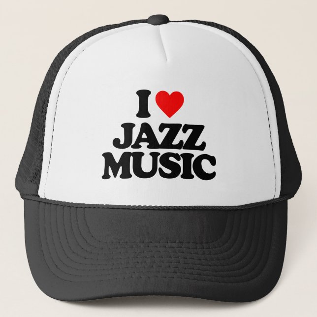 BONÉ EU AMO A MÚSICA JAZZ (Frente)
