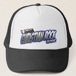 Boné Eu amo a música rock CRISTÃ