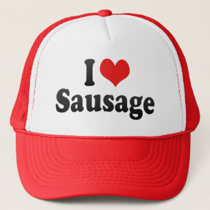 Boné Eu amo a salsicha