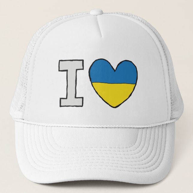 Boné Eu amo a Ucrânia (Frente)