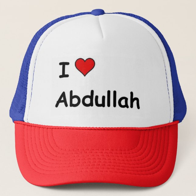 Boné Eu amo Abdullah (Frente)