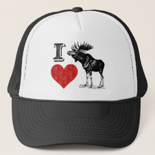 Boné Eu amo alces