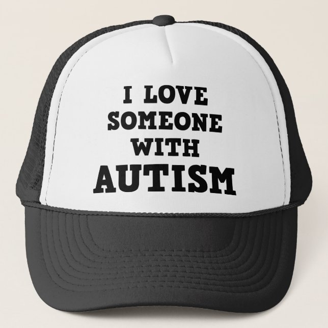 Boné Eu Amo Alguém Com Autismo (Frente)
