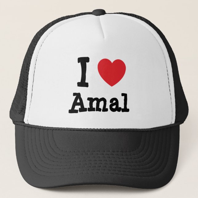 Boné Eu amo Amal Heart Shirt (Frente)