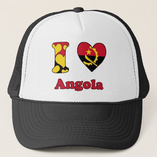 Boné Eu amo Angola (Frente)