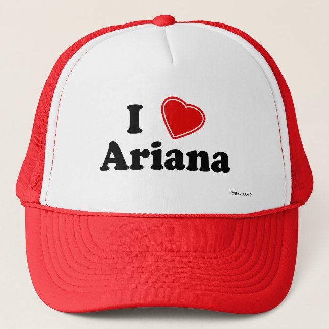 Boné Eu amo Ariana (Frente)
