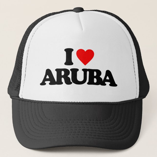 BONÉ EU AMO ARUBA (Frente)