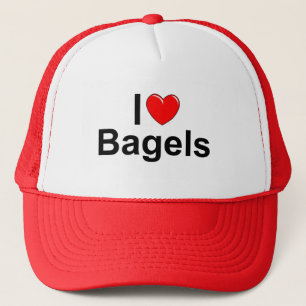 Boné Eu amo Bagels (do coração)