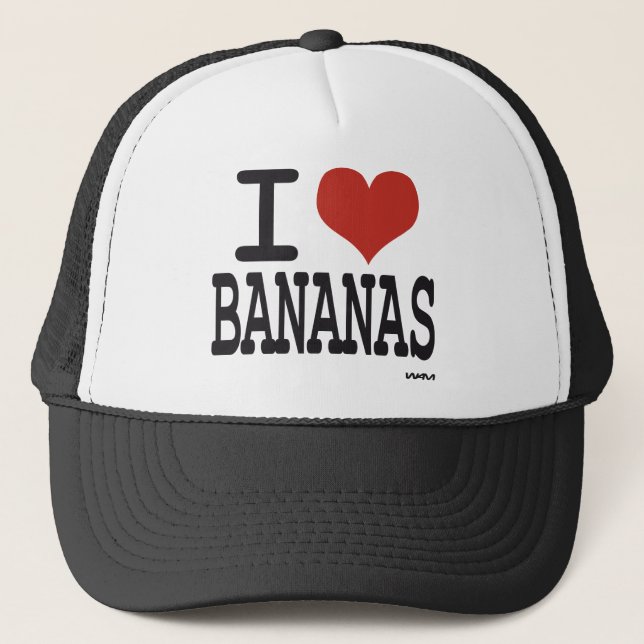 Boné Eu amo bananas (Frente)