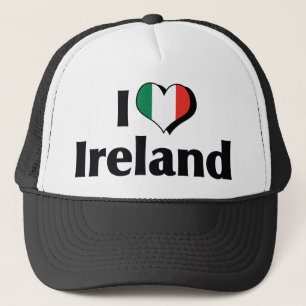 Boné Eu Amo Bandeira da Irlanda