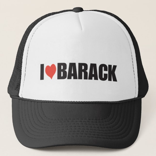 Boné Eu amo Barack (Frente)