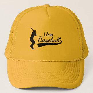 Boné Eu amo beisebol