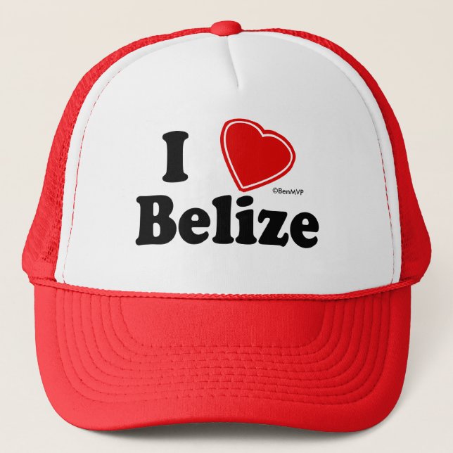 Boné Eu amo Belize (Frente)
