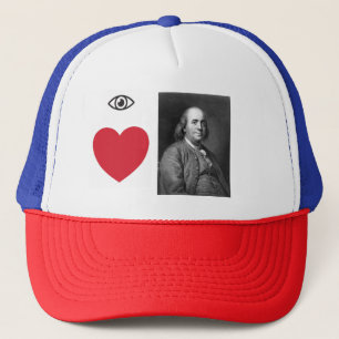 Boné "Eu amo Ben Franklin"