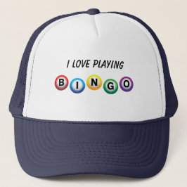 Boné Eu Amo Bingo Trucker Hat