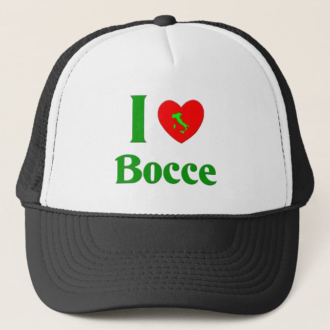 Boné Eu amo Bocce (Frente)