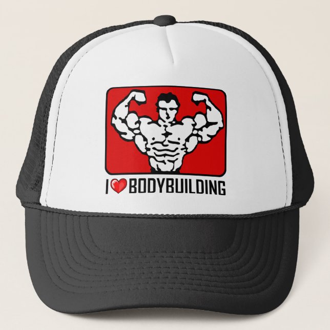 Boné Eu amo Bodybuilding (Frente)