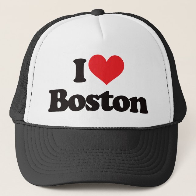 Boné Eu amo Boston (Frente)