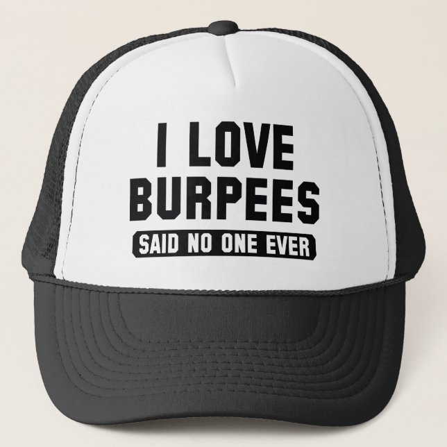 Boné Eu Amo Burpees (Frente)