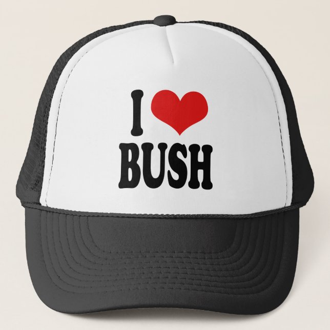 Boné Eu amo Bush (Frente)