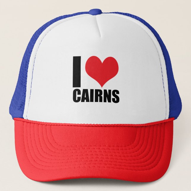 Boné Eu amo Cairns (Frente)